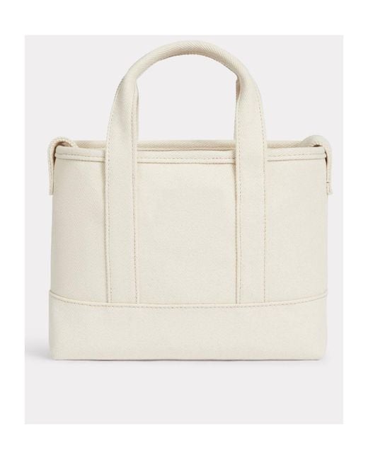 KENZO White Open Top Tote Bag