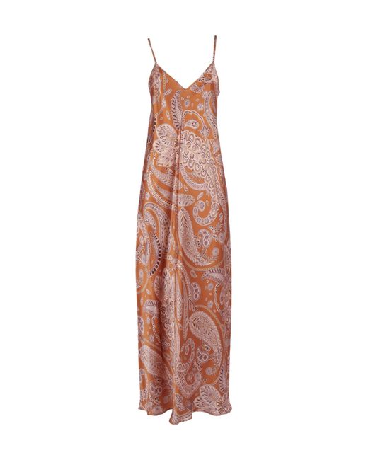 Antonelli White Printed Slip Maxi Dress