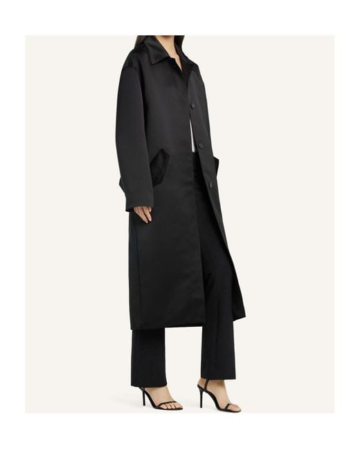 Courreges Black Cocoon Coat