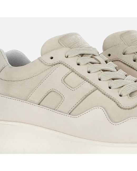 Hogan White Interactive 3 Lace-Up Sneakers for men