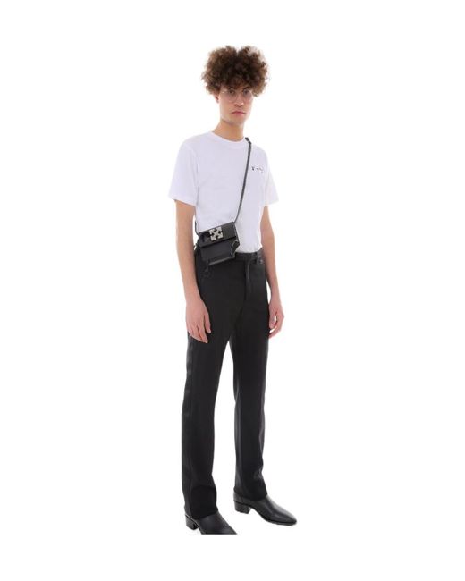 Off-White c/o Virgil Abloh Black Side-Stripe Tuxedo Trousers for men