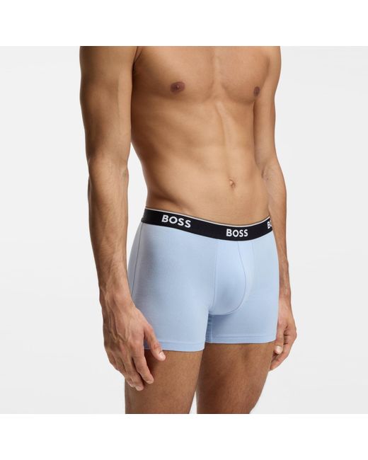 Boss Blue Boxer Briefs for men