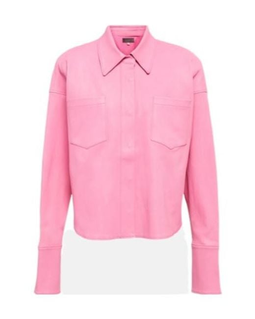 Stouls Pink Josh Leather Jacket