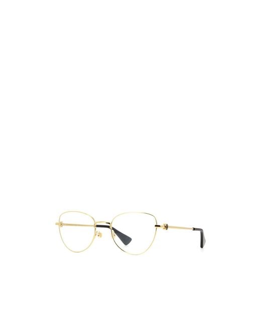Cartier White Logo Plaque Butterfly Frame Glasses