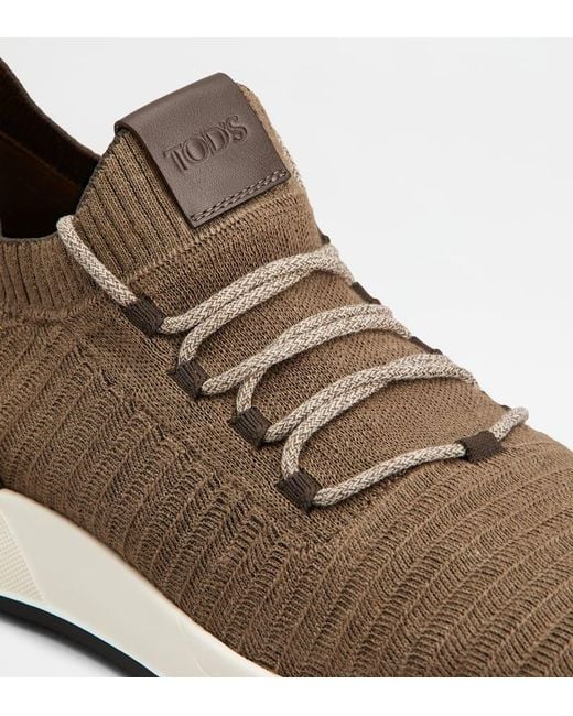 Tod's Brown Lace-Up Casual Shoes for men