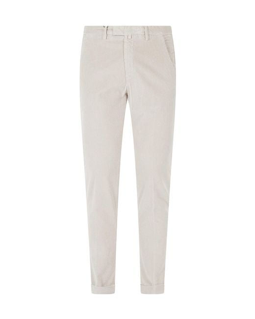 Briglia 1949 Gray Casual Trousers With Belt Loops for men