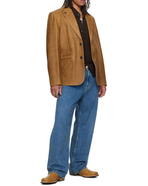 Our Legacy Brown Opening Blazer for men