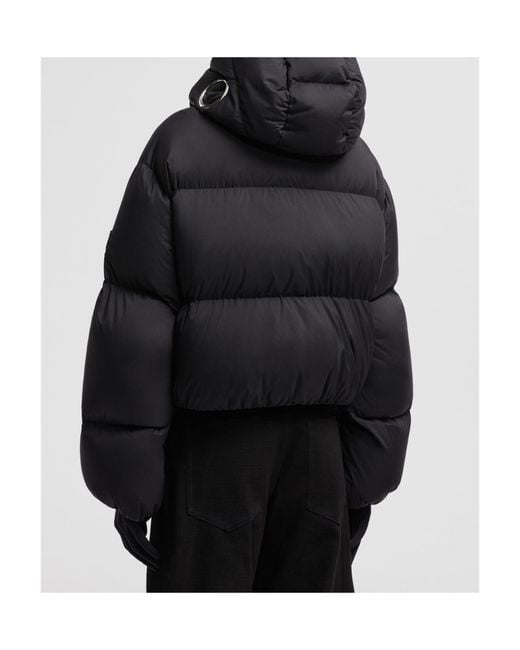 Moncler Black X Willow Smith Kar Hooded Short Down Jacket