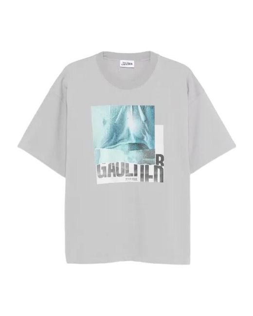 Jean Paul Gaultier White Graphic-Print T-Shirt