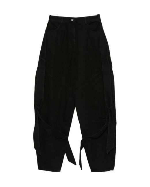 The Attico Black Jeans With Belt Loops