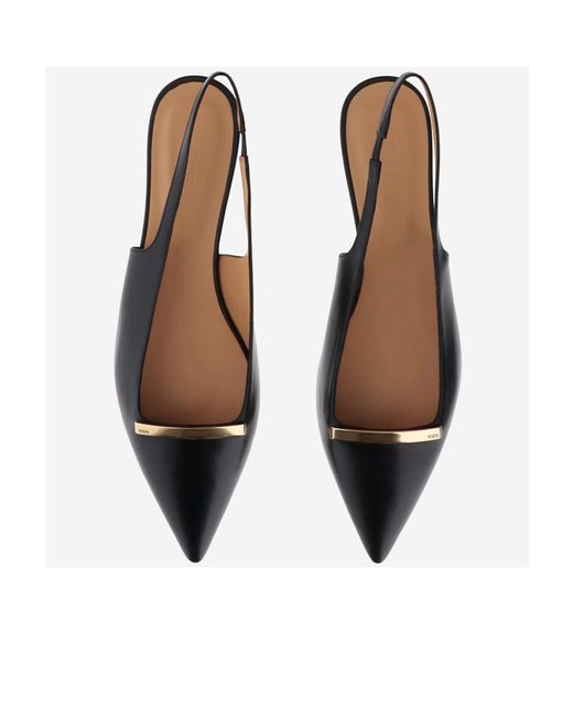 Tod's Black Slingback Ballet Shoes