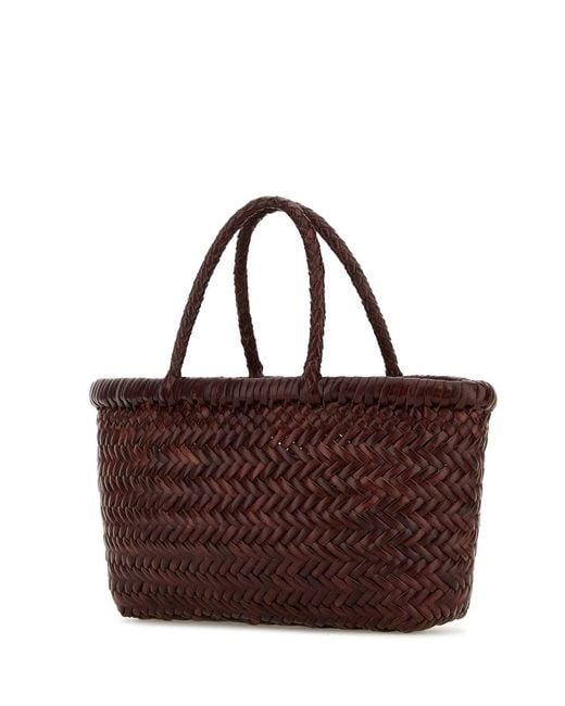 Dragon Diffusion Brown Flat Gora Mini Tote Bag