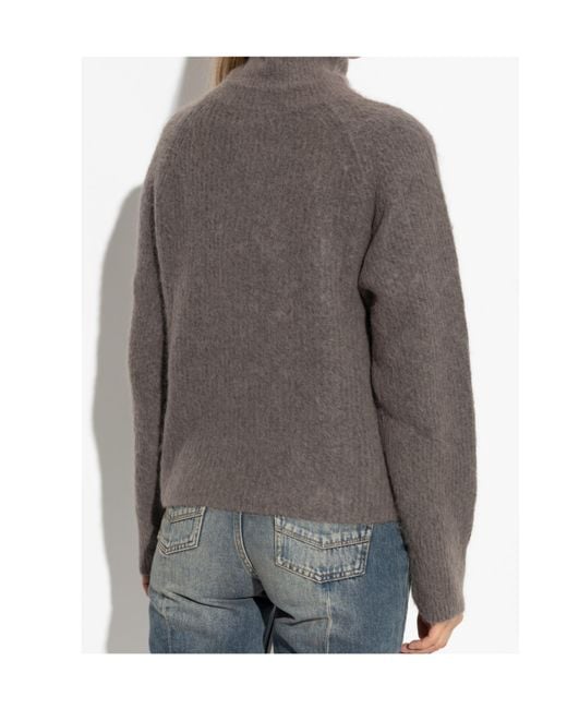 Woolrich Gray Long Sleeve High-Neck Jumper