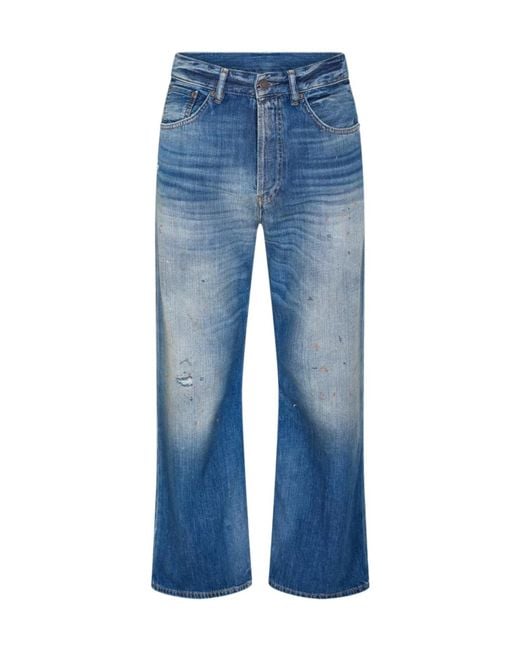 Acne Blue Wide Leg Jeans for men
