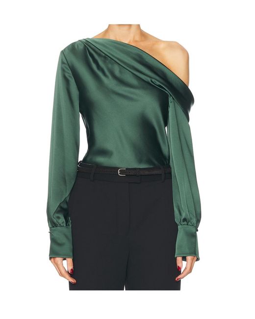 Jonathan Simkhai Green Alice Blouse