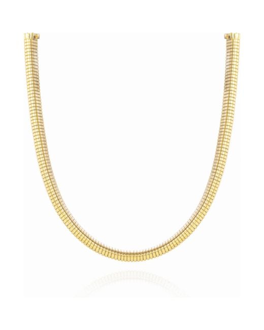 FEDERICA TOSI Yellow Ribbed Chain Bracelet