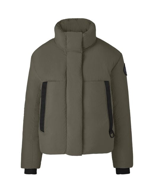 Canada Goose Green Junction Cropped Puffer Label