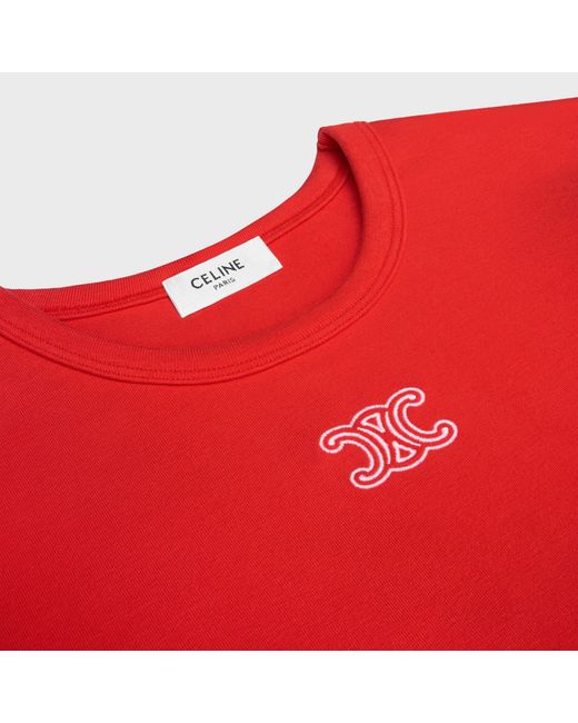 Céline Red Triomphe T-Shirt