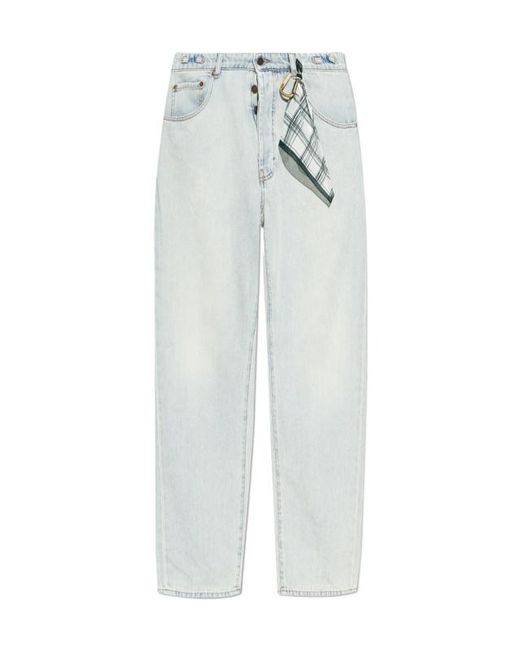 DARKPARK White Mark Relax Fit Jeans for men
