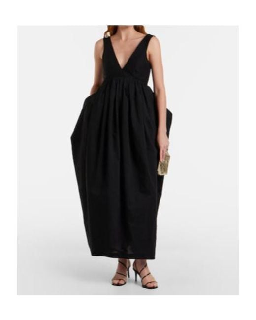 Rohe Black Cotton-Blend Maxi Dress