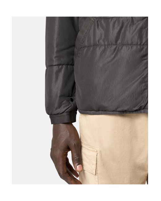 Stone Island Gray Double-Sided Quilted Hooded Drop Resistance Jacket for men