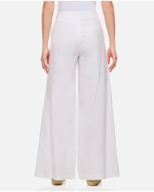 Alberto Biani White Belt Loops Slacks