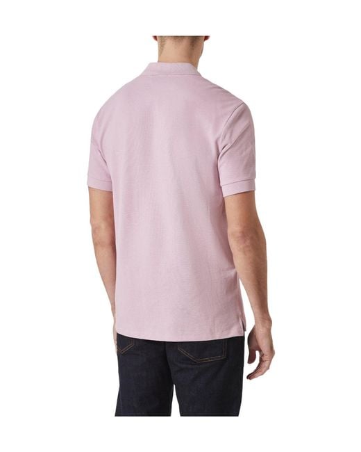 Paul Smith Pink Logo Polo Shirt for men