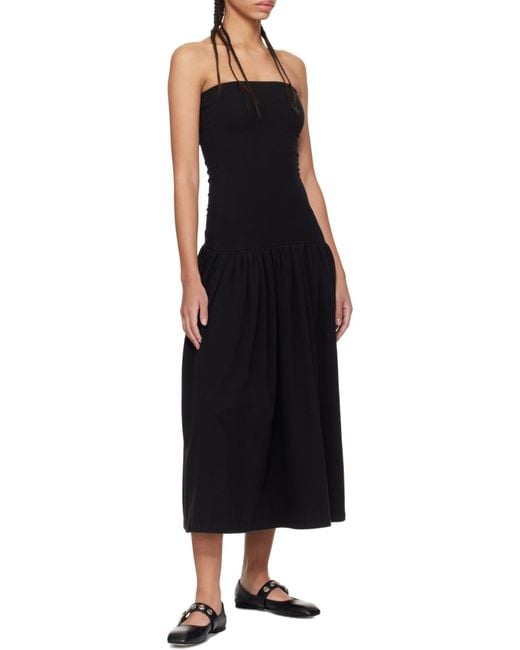 Aeyde Black Uma Eyelet Ballerina Flats