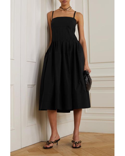 Proenza Schouler Black Pleated Dress