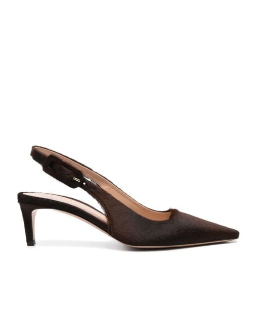 Gianvito Rossi Brown 65Mm Lindsay Slingback Pumps