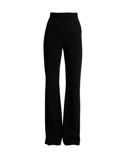 Max Mara Black Solid Color Flared Pants