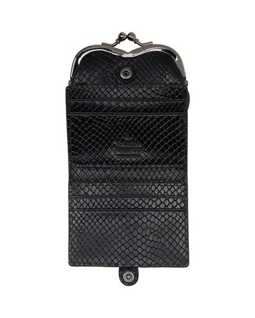 Vivienne Westwood Black Heart-Shaped Wallet for men