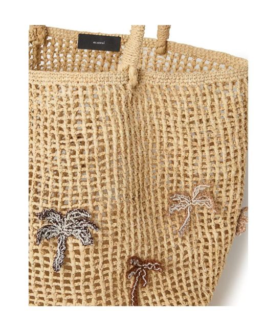 Alanui Natural Where The Waves Begins Tote Bag