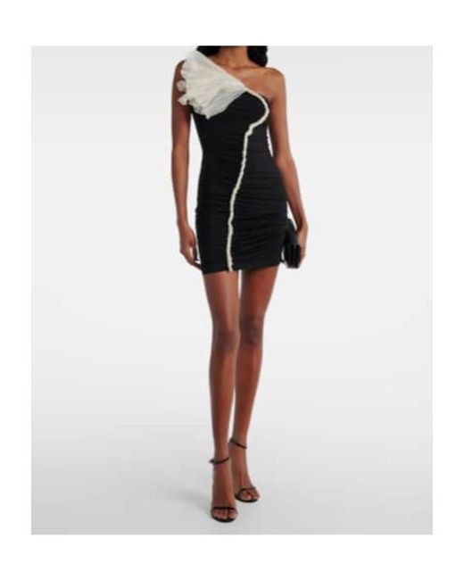 Nensi Dojaka Black Asymmetrical Mini Dress