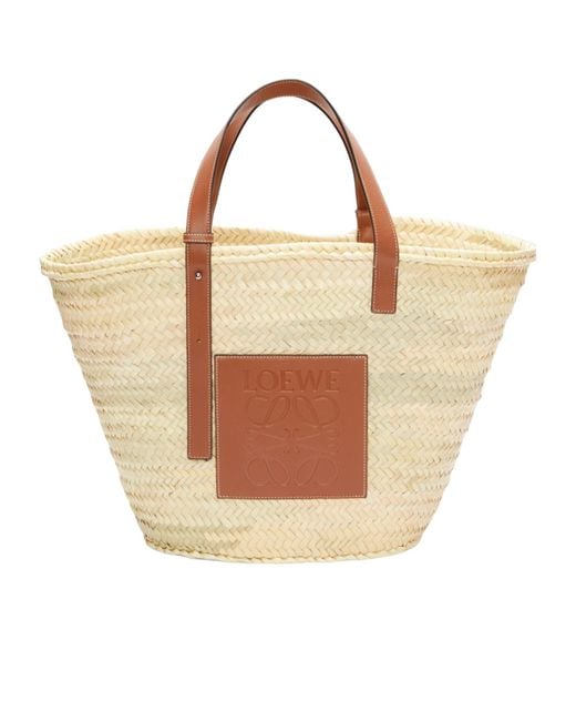 Loewe Natural Logo Patch Large Basket Bag