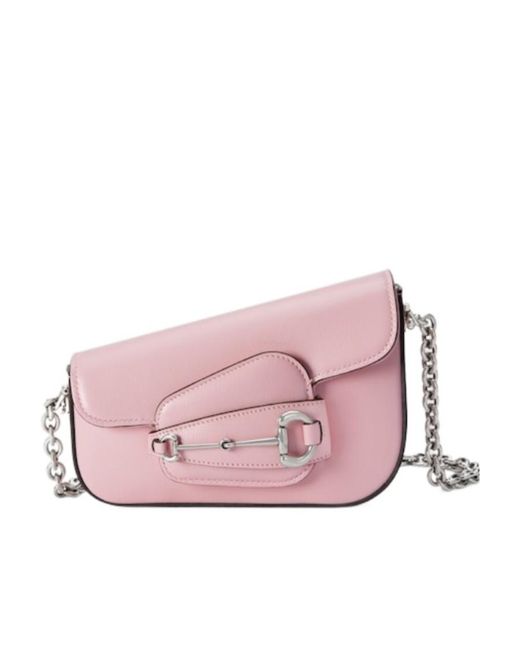 Gucci Pink Horsebit 1955 Mini Shoulder Bag