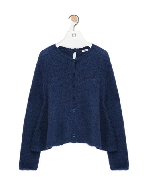 Loewe Blue Buttoned Cardigan