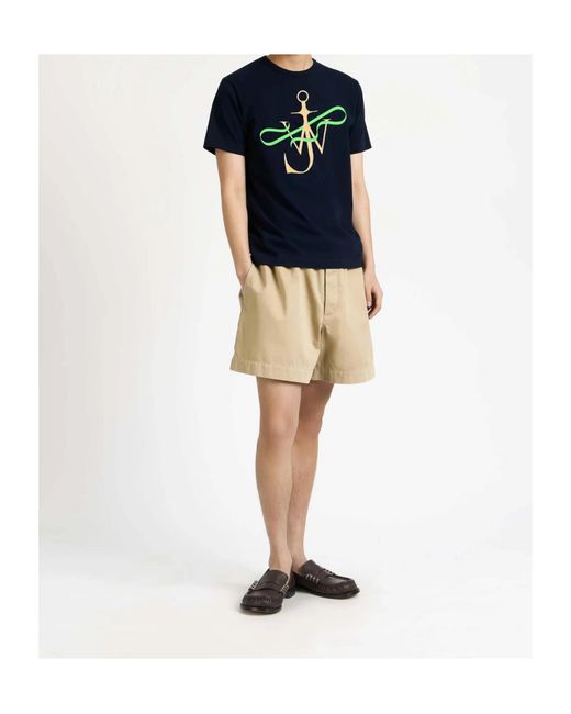J.W. Anderson Blue Jw Anderson Ribbon Anchor T-Shirt for men