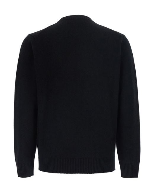 Kangra Cashmere Blue Long-Sleeve Crew-Neck Sweater for men