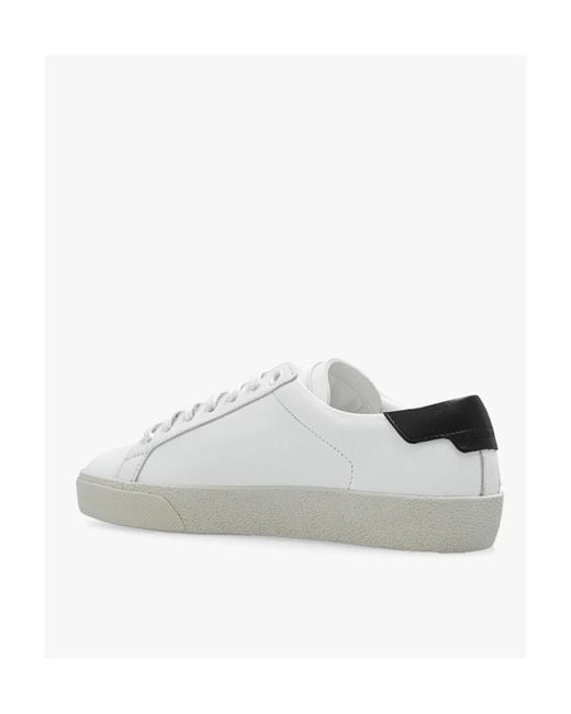 Saint Laurent White Sl/06 Court Sneakers