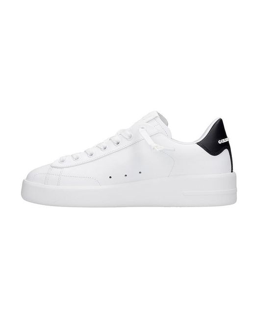 Golden Goose Deluxe Brand White Purestar Lace-Up Sneakers