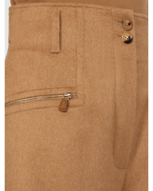 Max Mara Natural Lola High-Waist Shorts