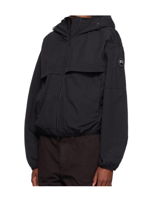 Canada Goose Black Sinclair Wind Hooded Jacket
