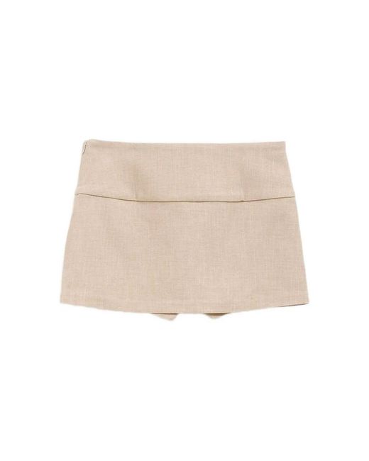 Paloma Wool Natural Side Slit Skirt