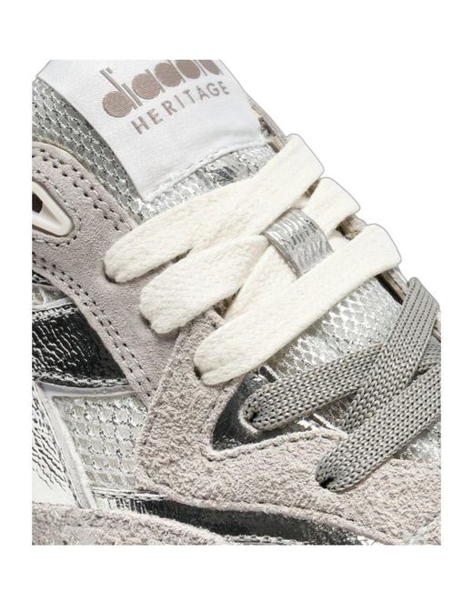 Diadora White Equipe Revenge Sneakers