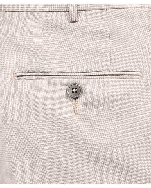 Zegna Gray Waistband Loop Casual Pants for men