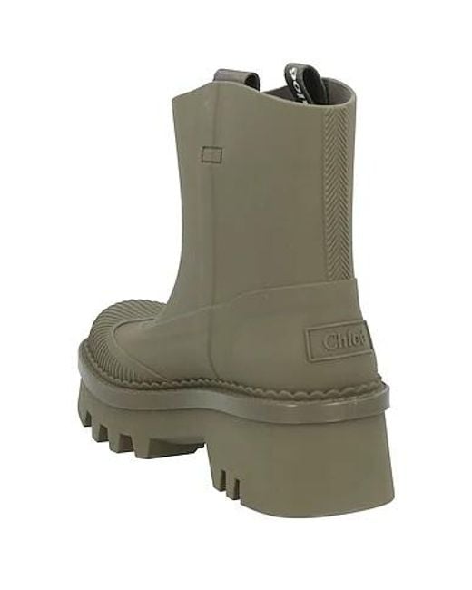 Chloé Green Platform Boots