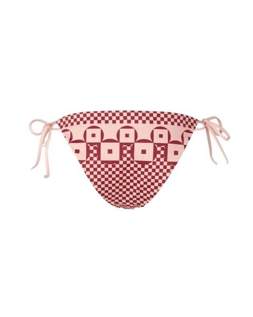 Fendi Pink Patchwork Print Bikini Bottoms