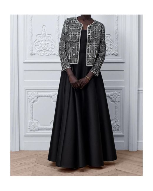 Dior Black Macrocannage Cropped Jacket