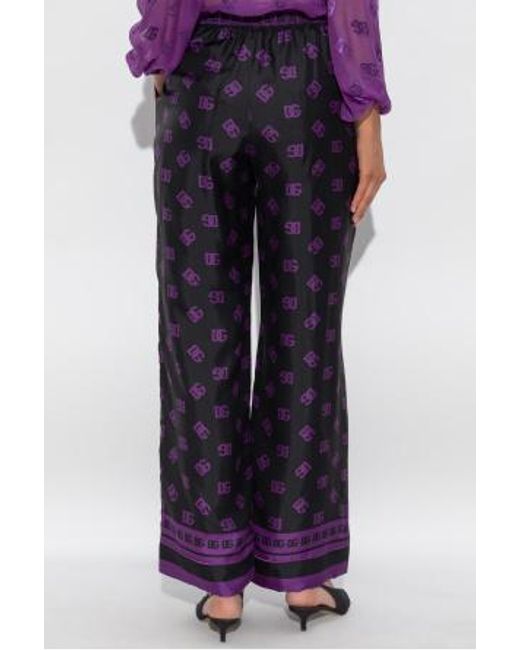 Dolce & Gabbana Blue Wide Trousers